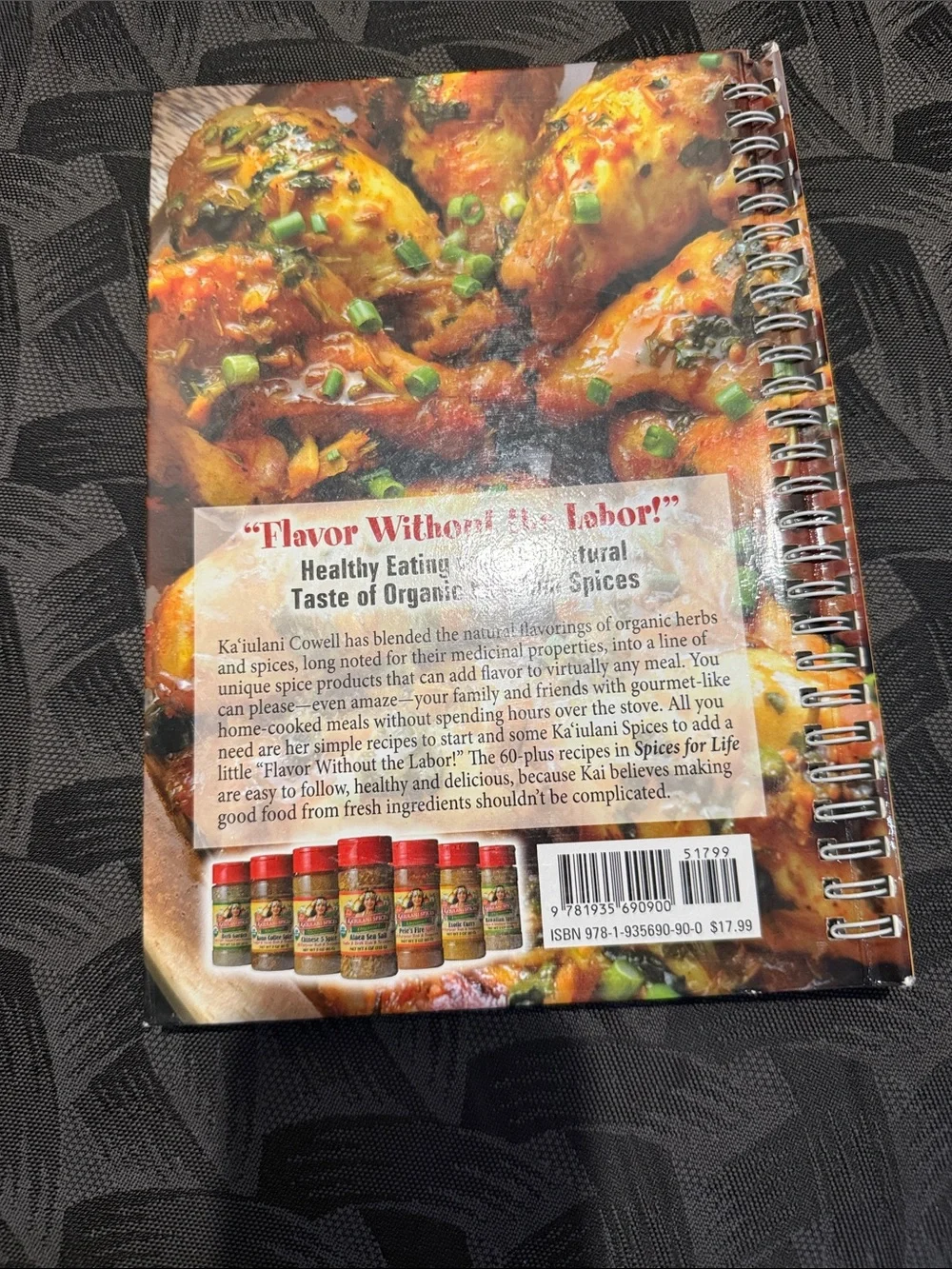 Spices for Life Cookbook Ka’iulani Cowell Organic Hawaiian Spice Recipes 2017